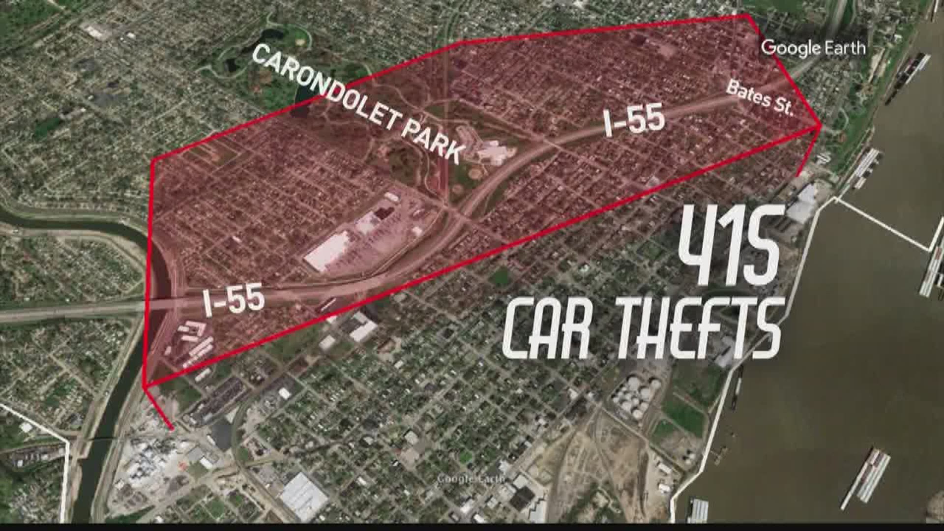 Where are St. Louis' car theft hotspots?
