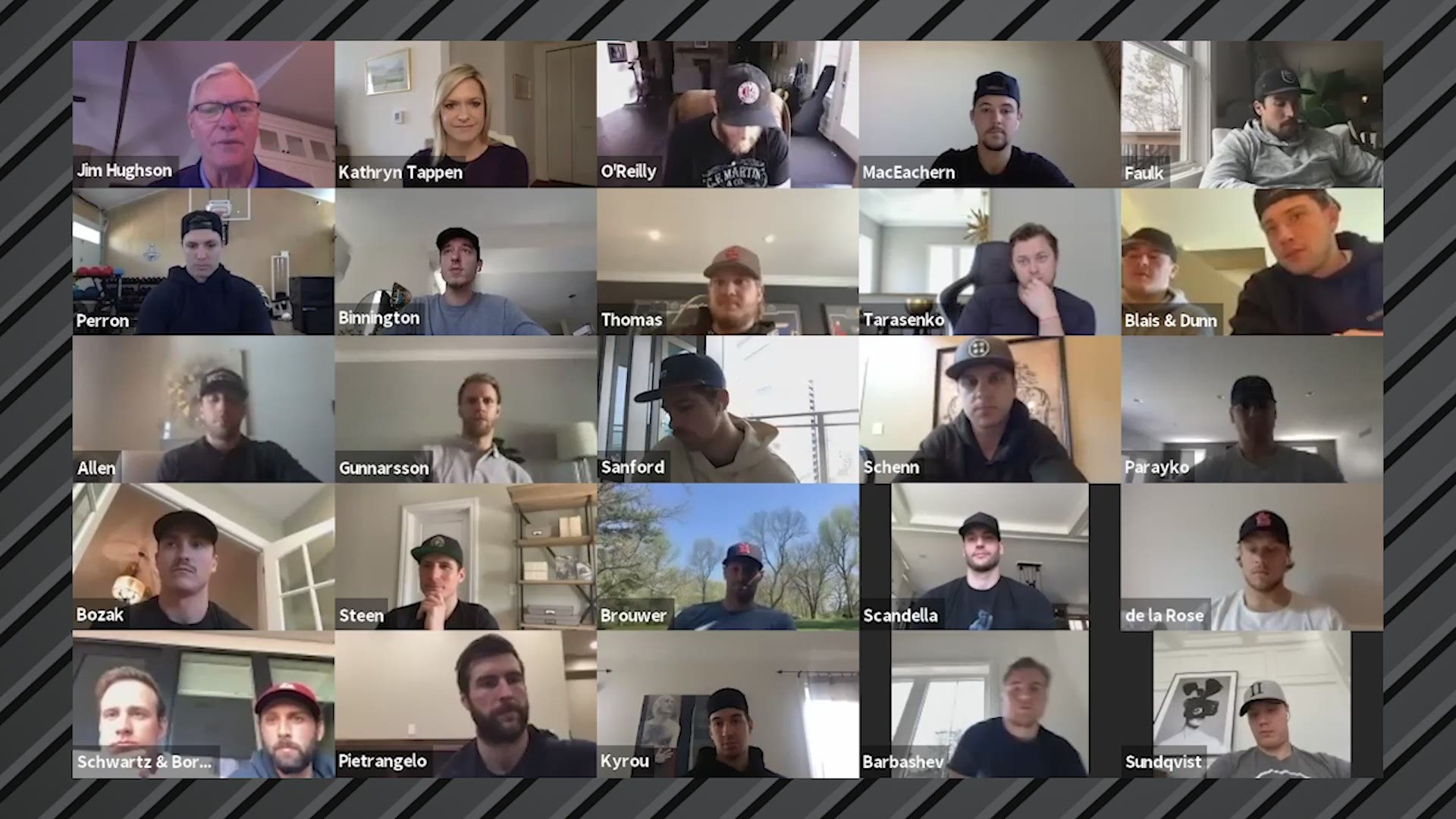The 2019 Stanley Cup Champions reunite on a virtual call