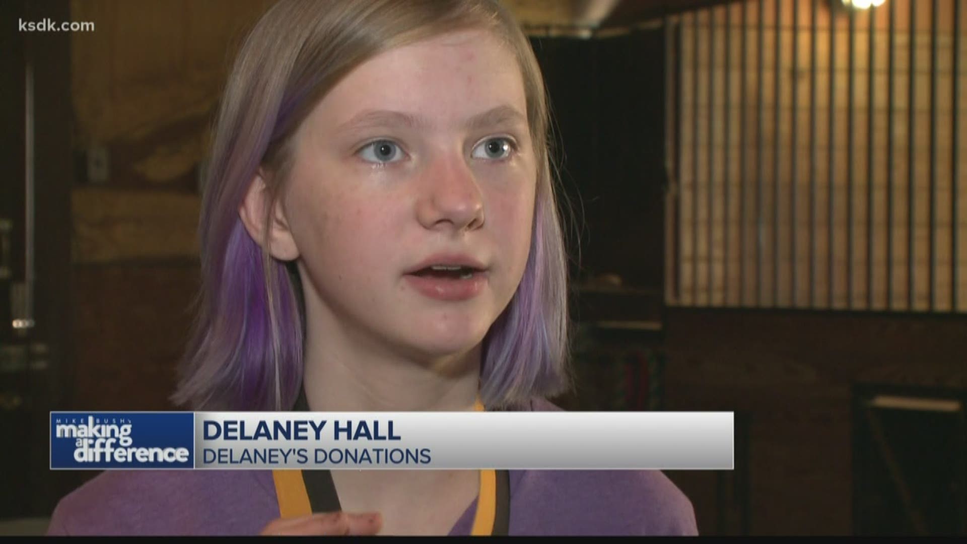 Delaney has never asked for anything in return, but she recently got a packet in the mail from the The Prudential Spirit of Community Awards, a program that recognizes young people for their community service.