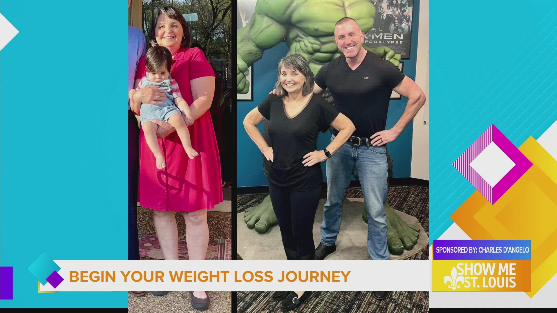 Charles D'Angelo is back with his client Sharon Carver to help share her weight loss success story.