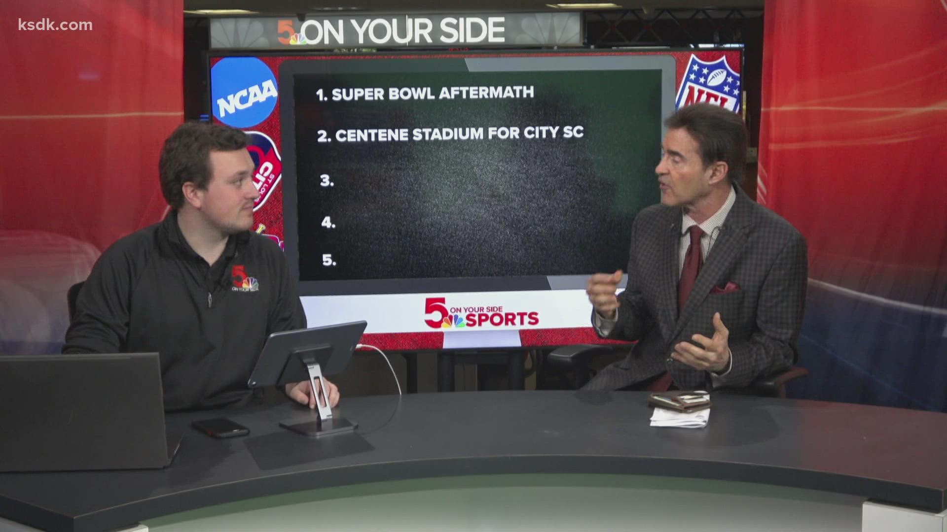 Frank and Corey tackle the Super Bowl aftermath in St. Louis as well as other burning sports topics in the 5 After 5.