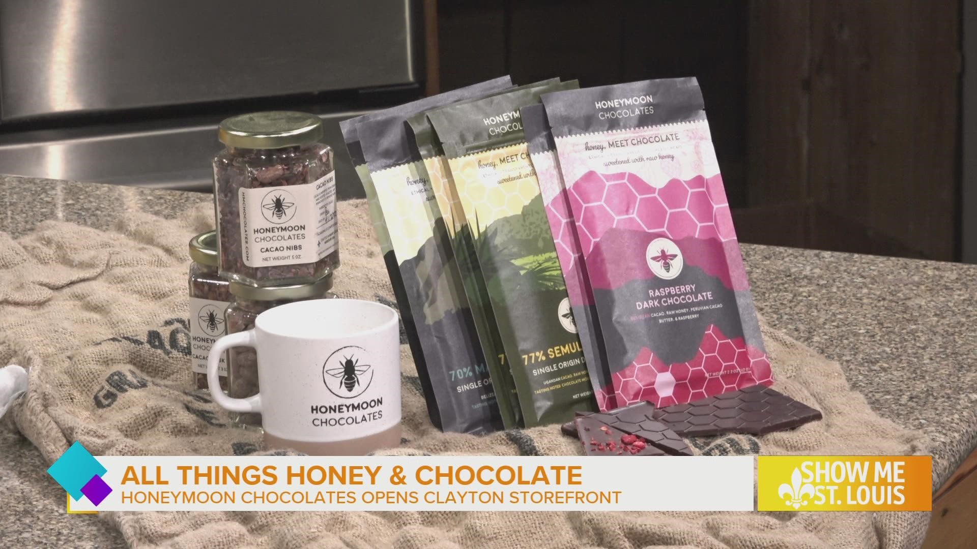 Honeymoon Chocolates crafts ethical chocolate that is sweetened with raw honey.