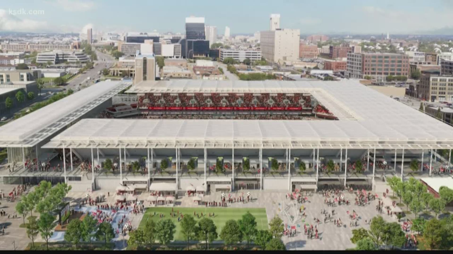 The proposed MLS stadium will now expand north of Market between 20th and 22nd Streets.
