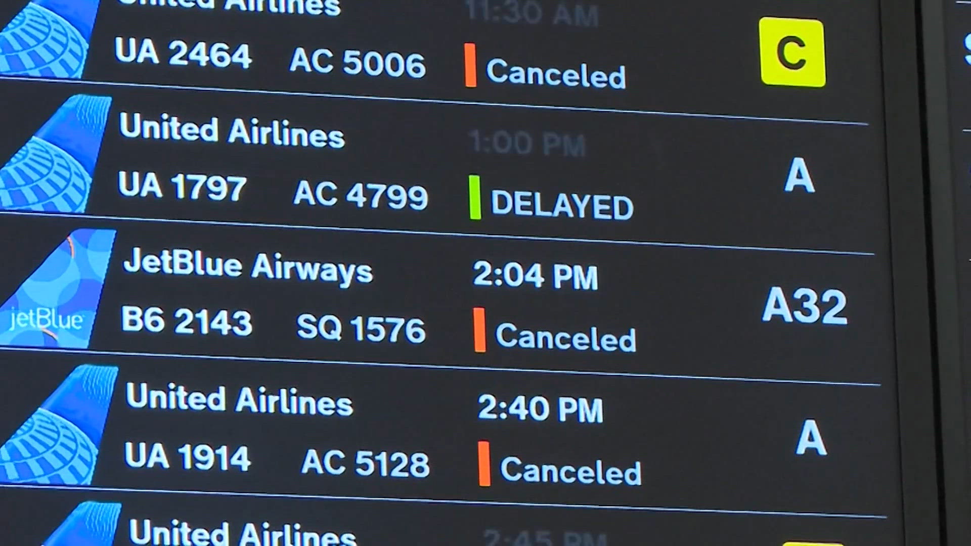 Flights delayed due to shutdown, storms | ksdk.com