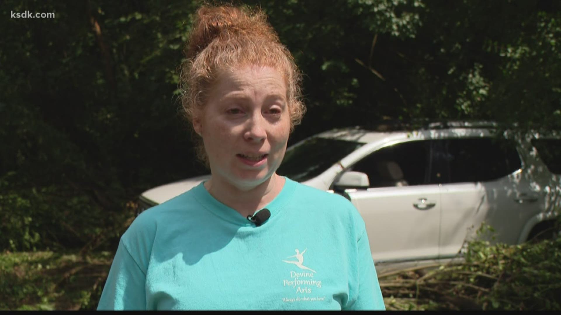 "I felt like I was there by myself and I didn’t know if anyone was going to be able to get to me. I was really scared,” Eureka woman holds tree to avoid flash flood.