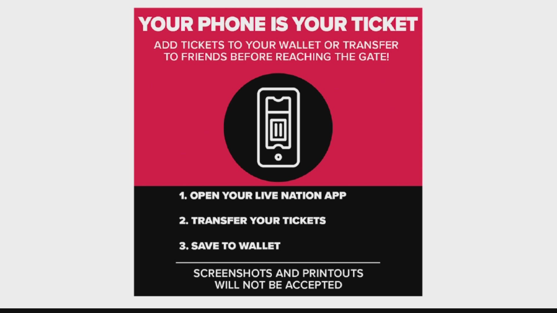 Live Nation selling $20 concert tickets