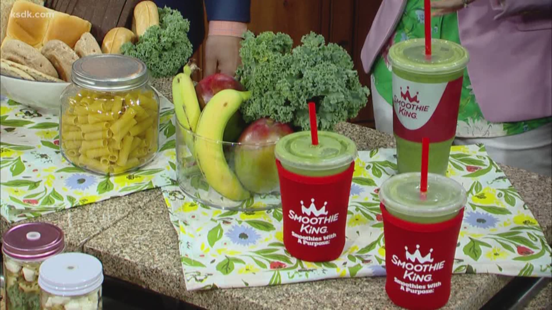 The new Slim-N-Trim Veggie Smoothie from Smoothie King is a good option for your diet.