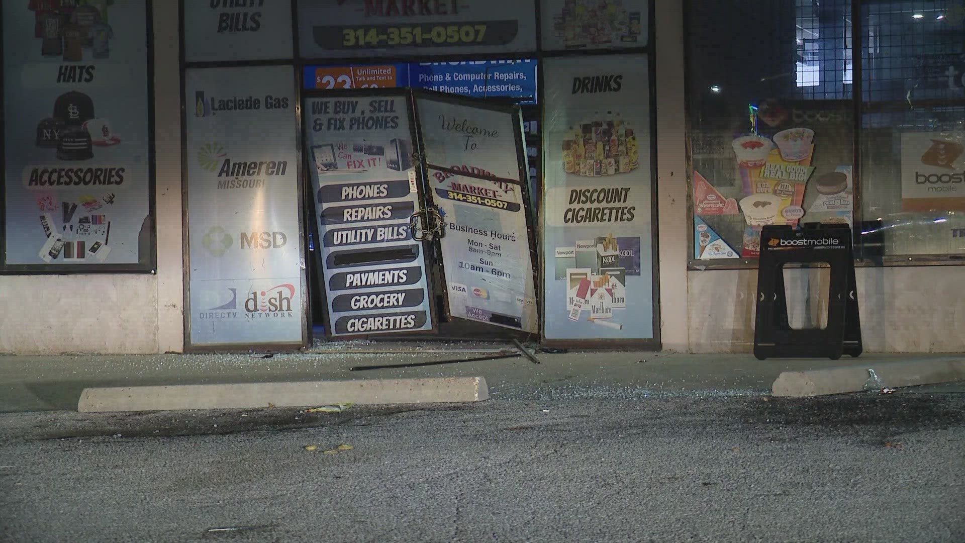 Multiple businesses in south St. Louis were broken into early Wednesday morning. Police said they have reason to believe they were connected.