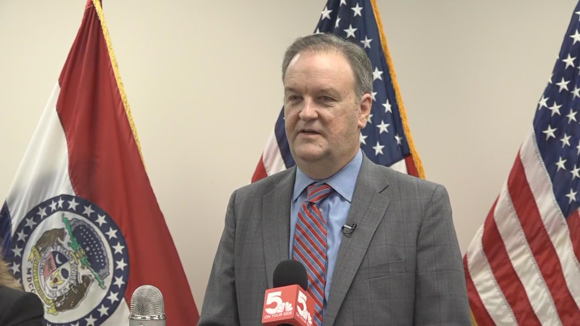 In a briefing, St. Louis County Executive Sam Page said the county received a shipment of the boosters from the state and appointments are available now.