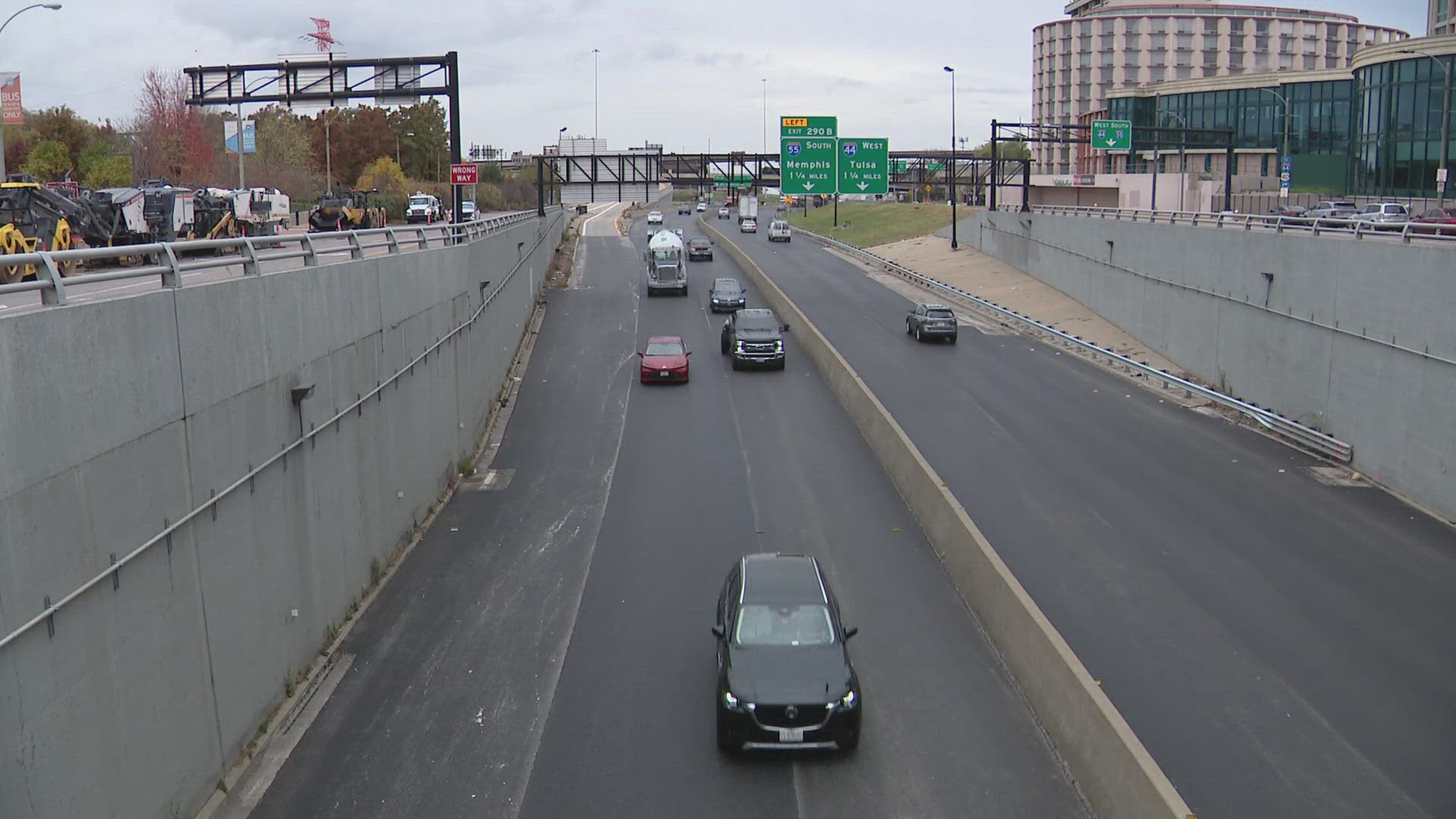 All lanes of eastbound I-44 near the Gateway Arch will be closed for one day. The closure will take place from 7 a.m. to 3 p.m. Saturday.