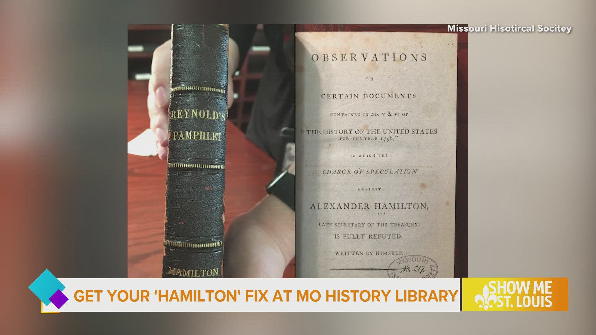 Stop by the Library & Research Center for a look at a letter signed by Alexander Hamilton, the Reynold's Pamphlet, and other artifacts relevant to the musical.