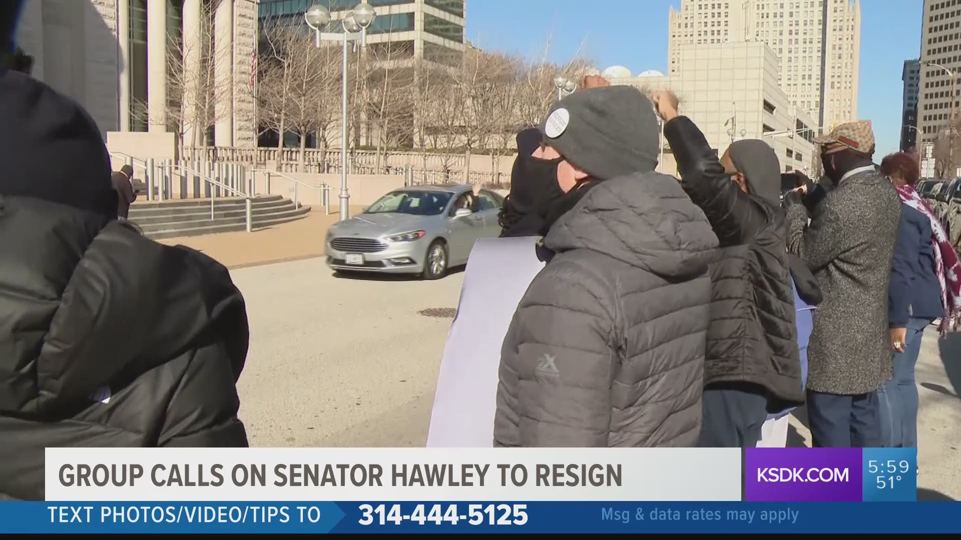 Hawley has said he will not step down as pressure continues for his censure, expulsion or resignation