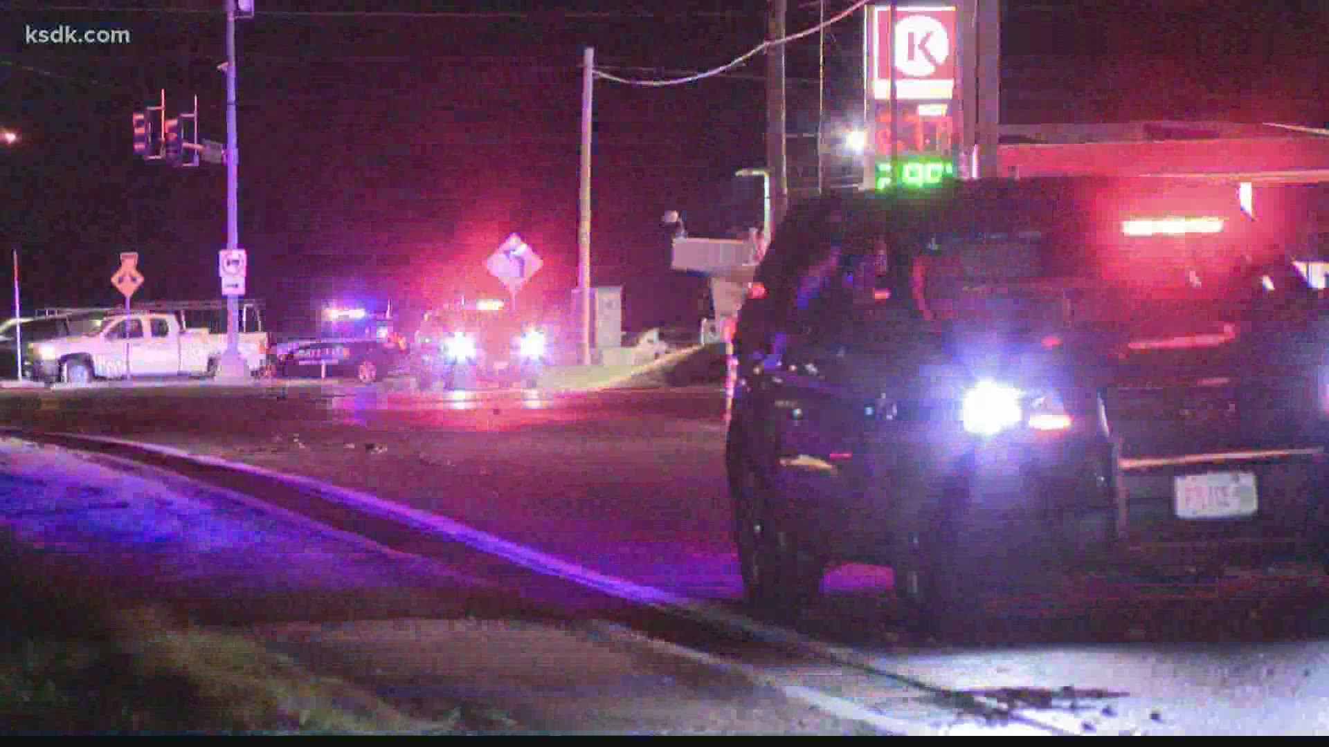 The crash happened at around 3:15 a.m. on Jeffco Boulevard near Starling Airport Road