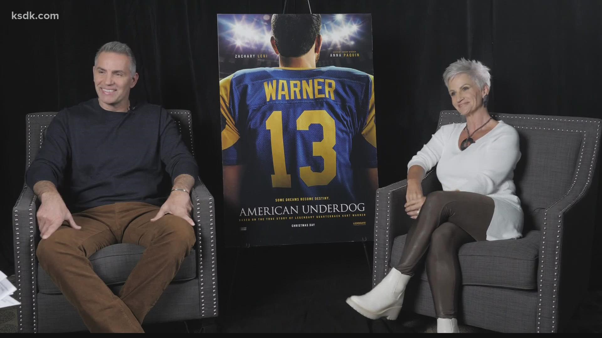'American Underdog: The Kurt Warner Story' releases in December. Frank Cusumano sat down with Kurt and Brenda Warner to discuss the movie.