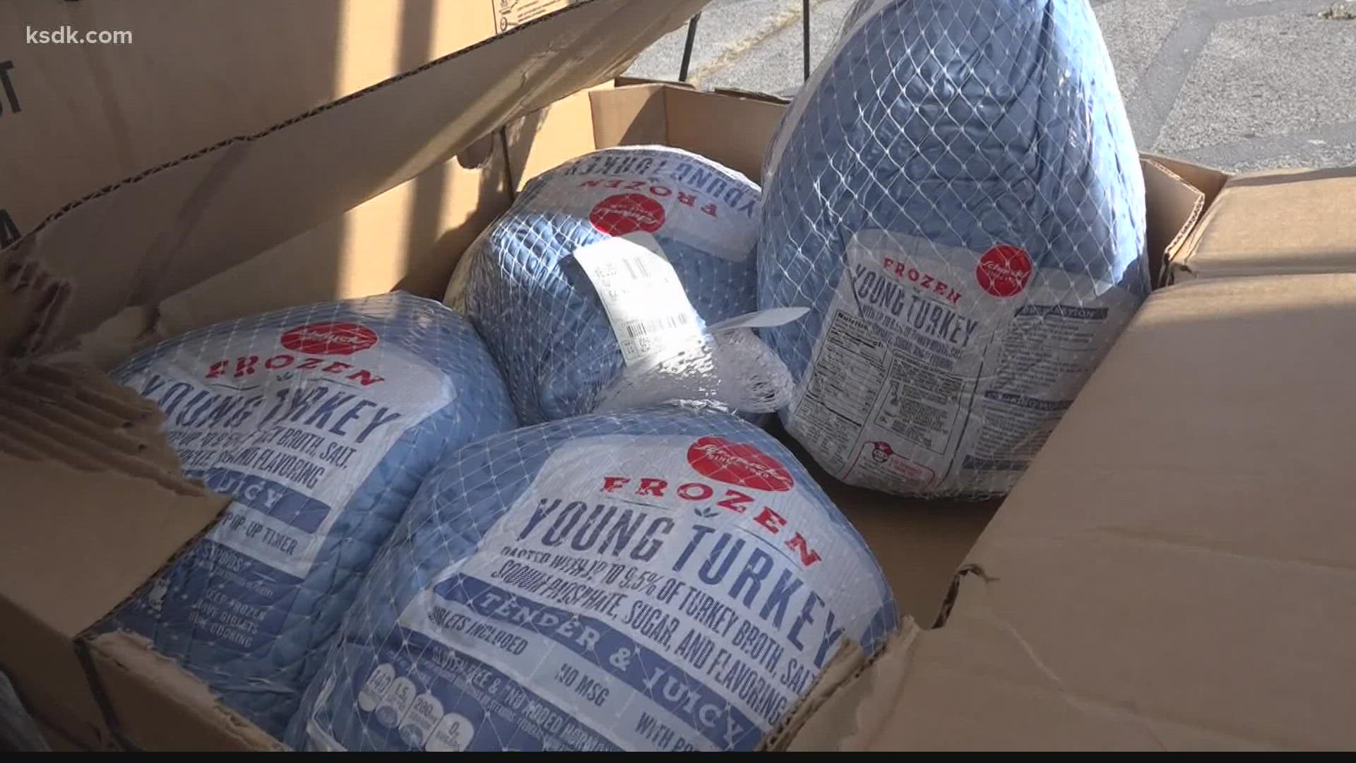 Technology was added to the menu of the 24th annual turkey giveaway.