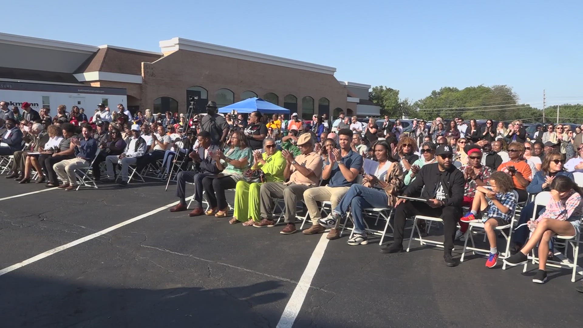 The community economic hub opened Tuesday on Florissant Avenue. The marketplace is a $20 million investment and will employ 56 people.
