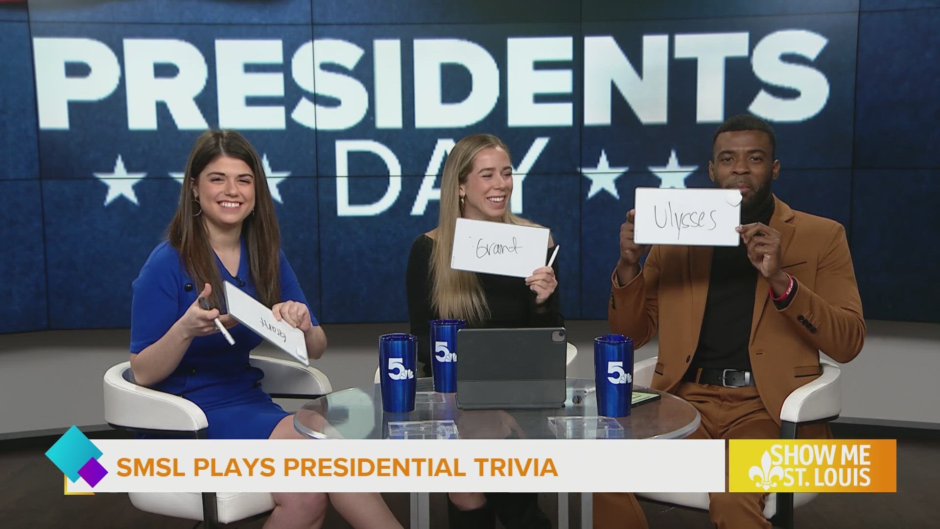 The SMSL team tests their knowledge about the U.S. presidents in today's trivia game.