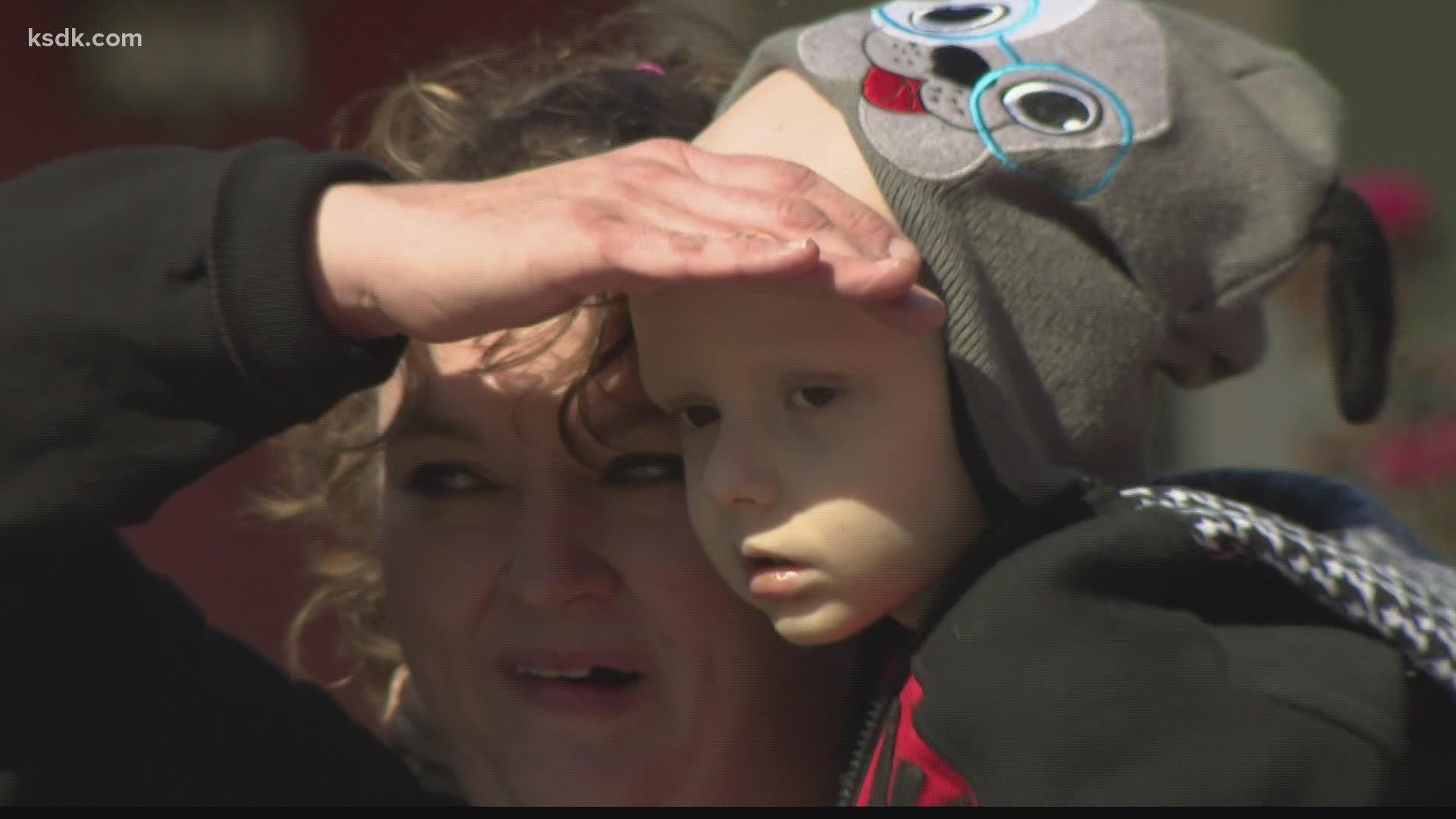 Classic cars, motorcycles and monster trucks all lined the streets to welcome Chevy Lee Hayes home from the hospital