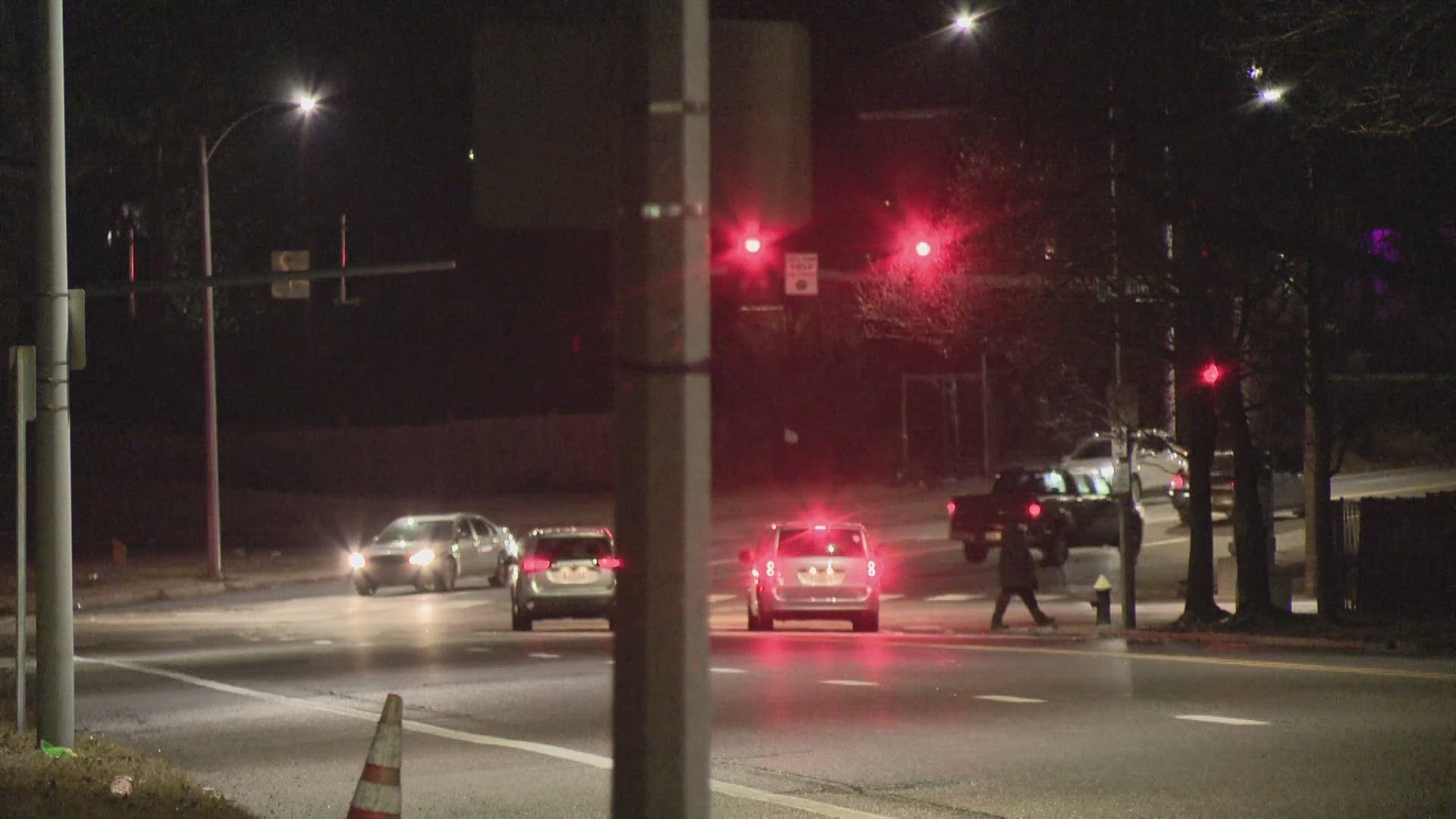 First responders found a woman who had been struck by two vehicles. The crash happened in the middle of the intersection of Clarendon Avenue and Page Boulevard.