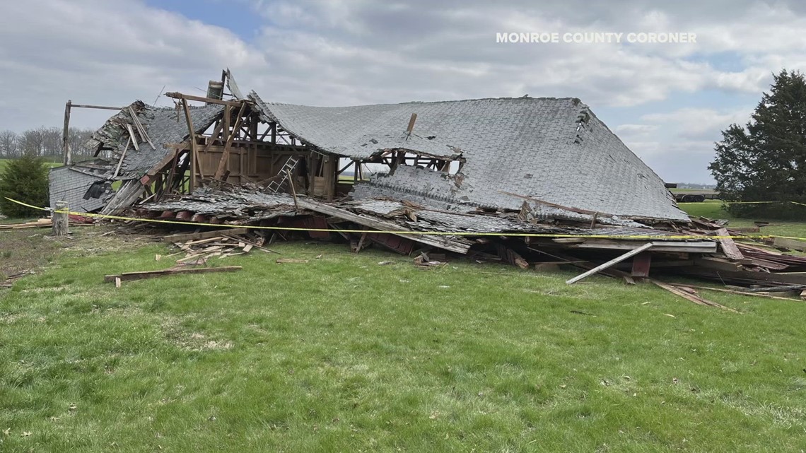 1 dead, 1 injured after barn collapses in Monroe County, Illinois ...