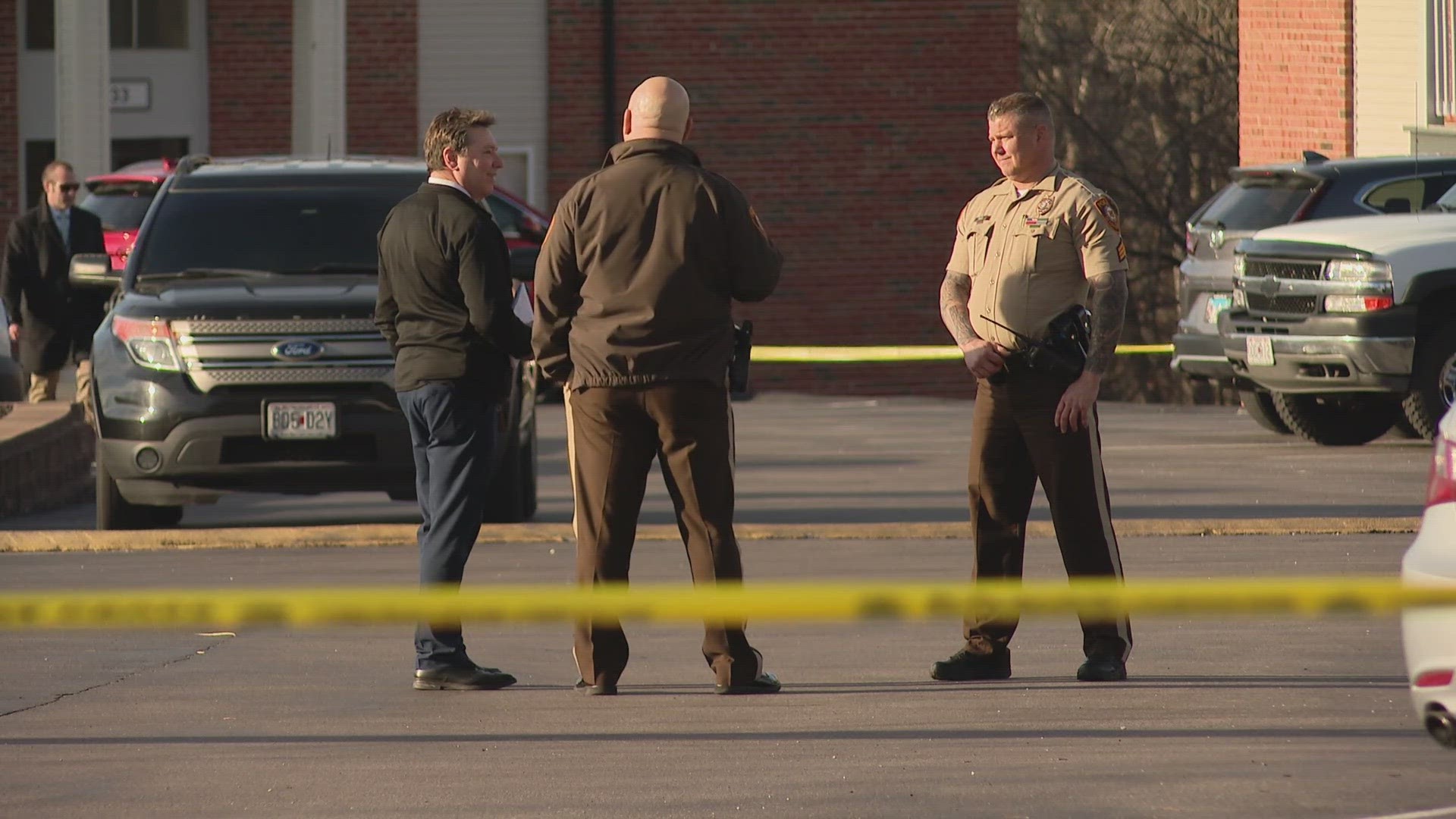 Three people were shot Monday afternoon in Oakville in south St. Louis County. Two of the people died from their injuries, police said.