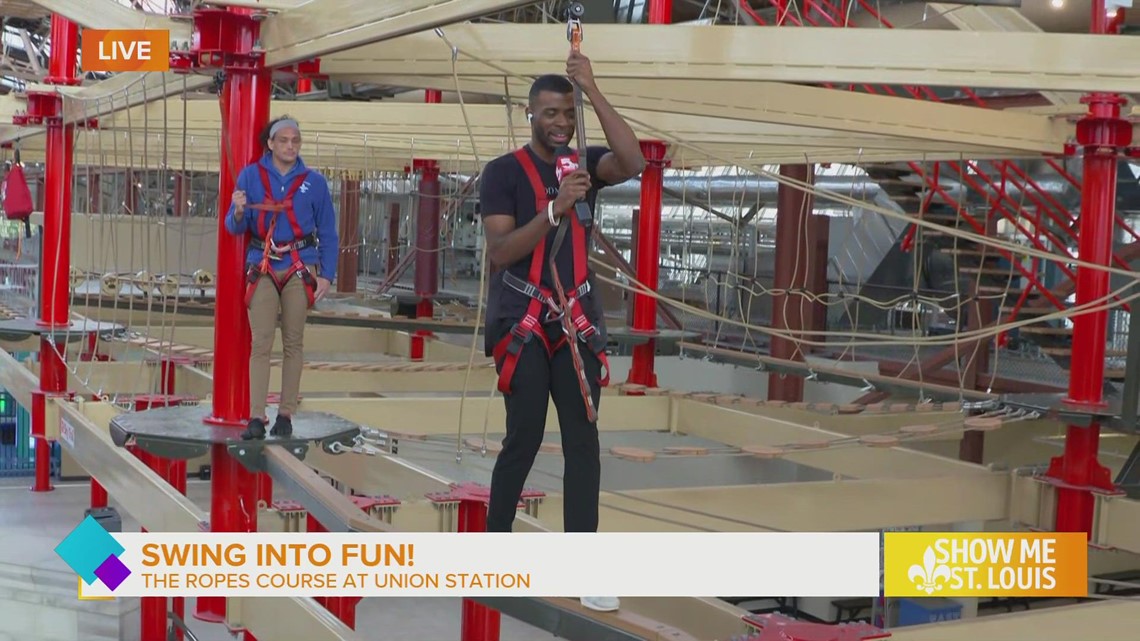 Union Station's indoor Ropes Course | ksdk.com