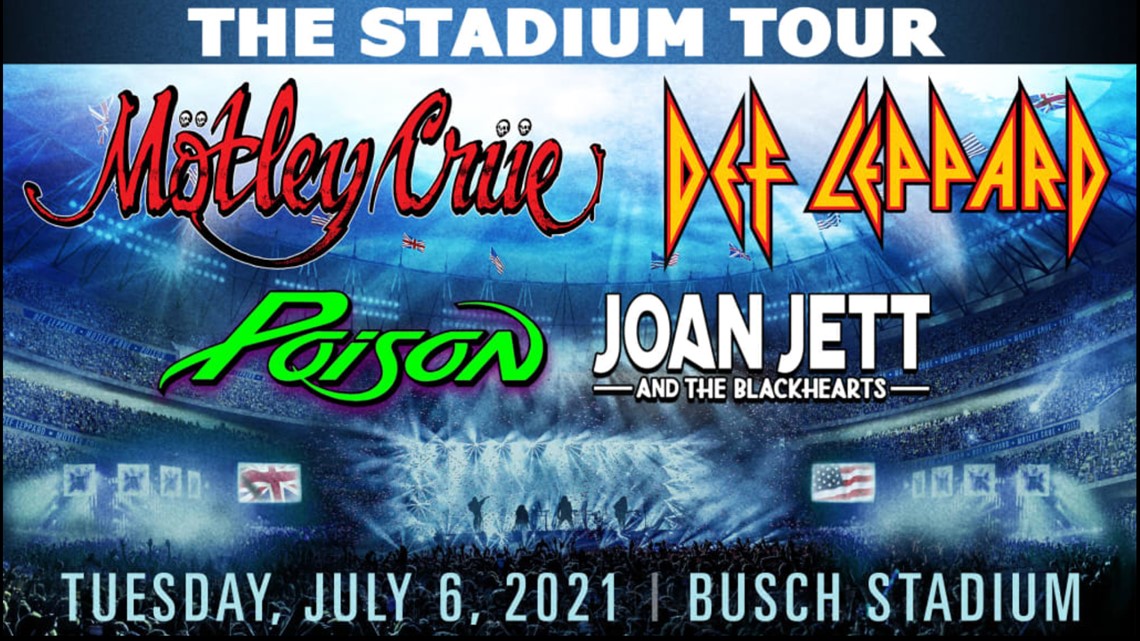 Motley Crue and Def Leppard Busch concert rescheduled to 2021 | ksdk.com