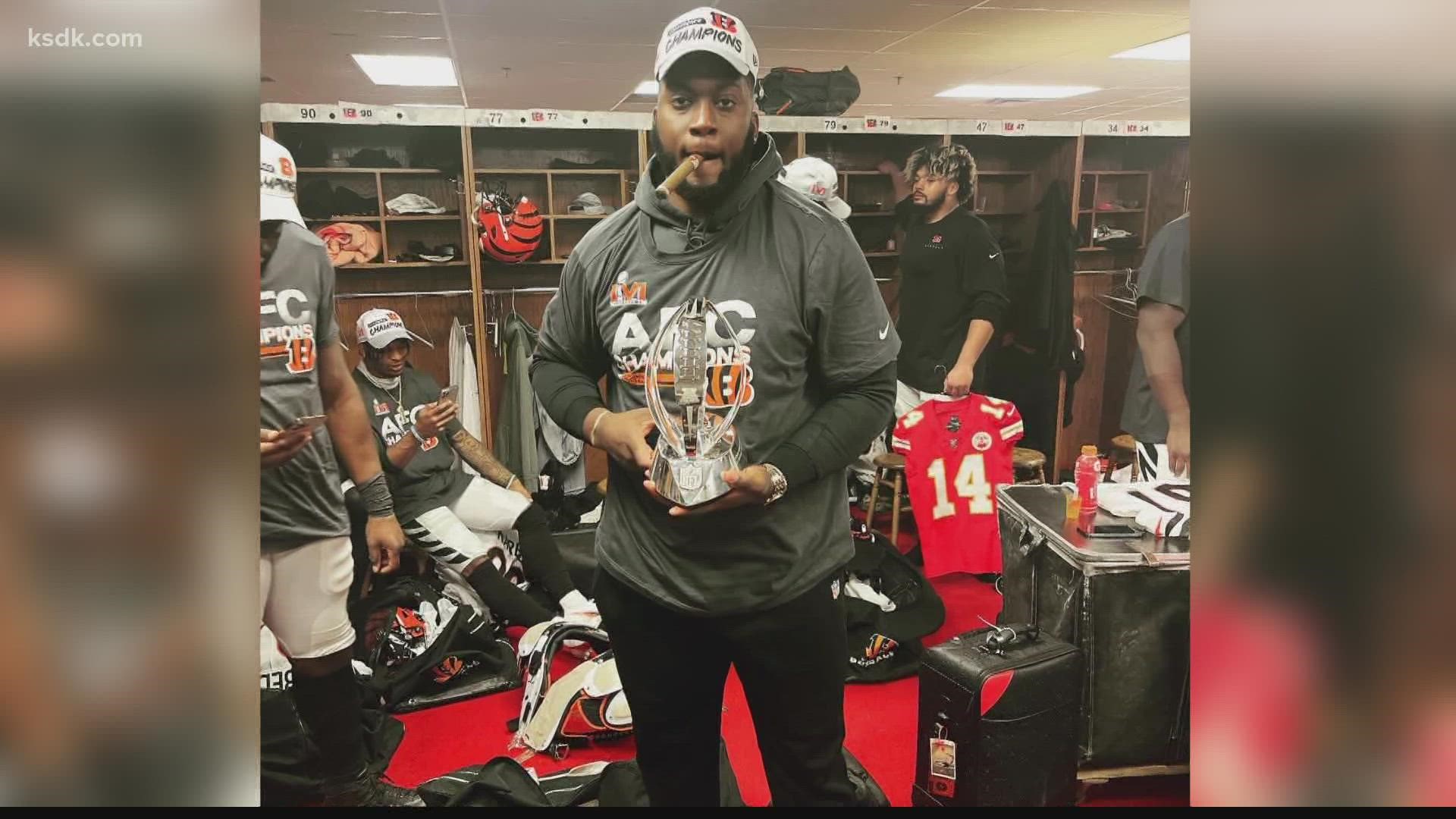 St. Louis has a hometown connection to root for in the Super Bowl against the Rams with Lutheran North grad and Bengals lineman Renell Wren.