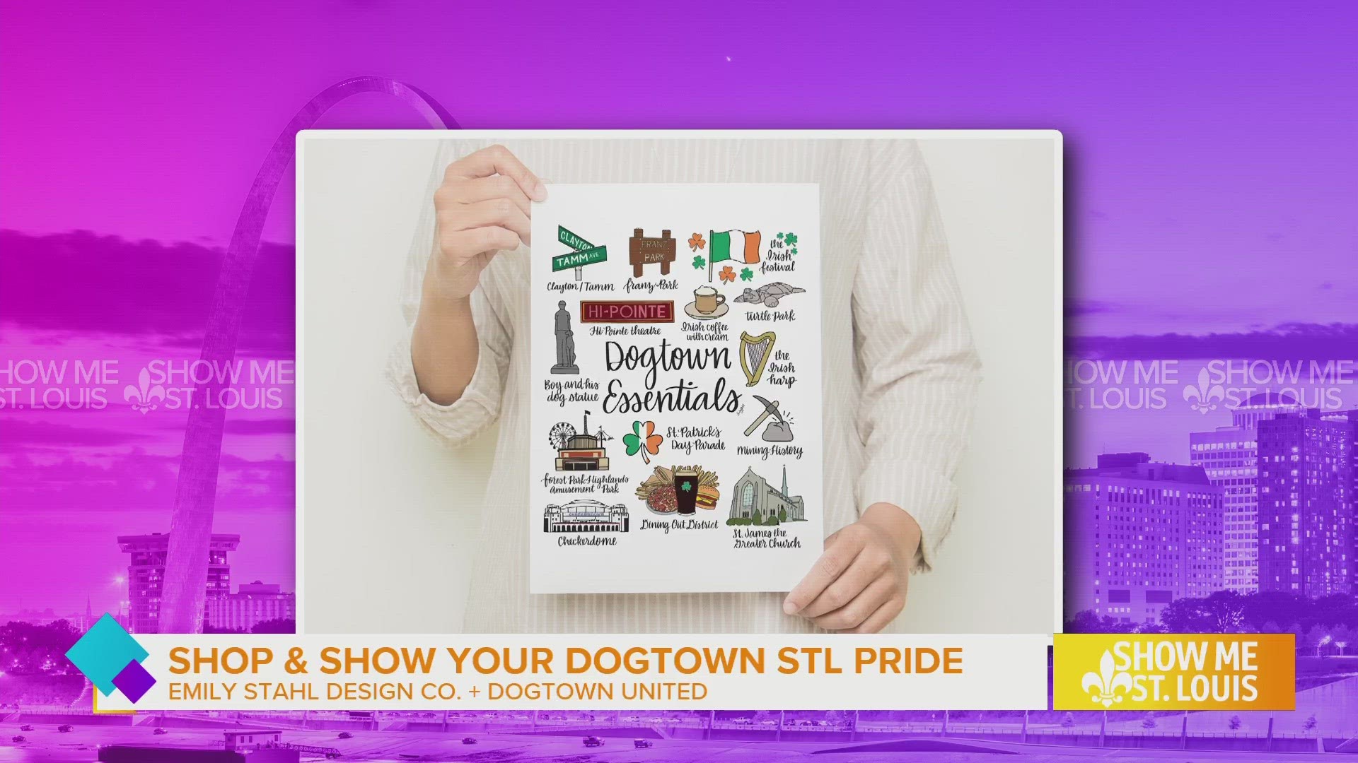 Shop Emily Stahl Design Co. and show your Dogtown and St. Louis pride!