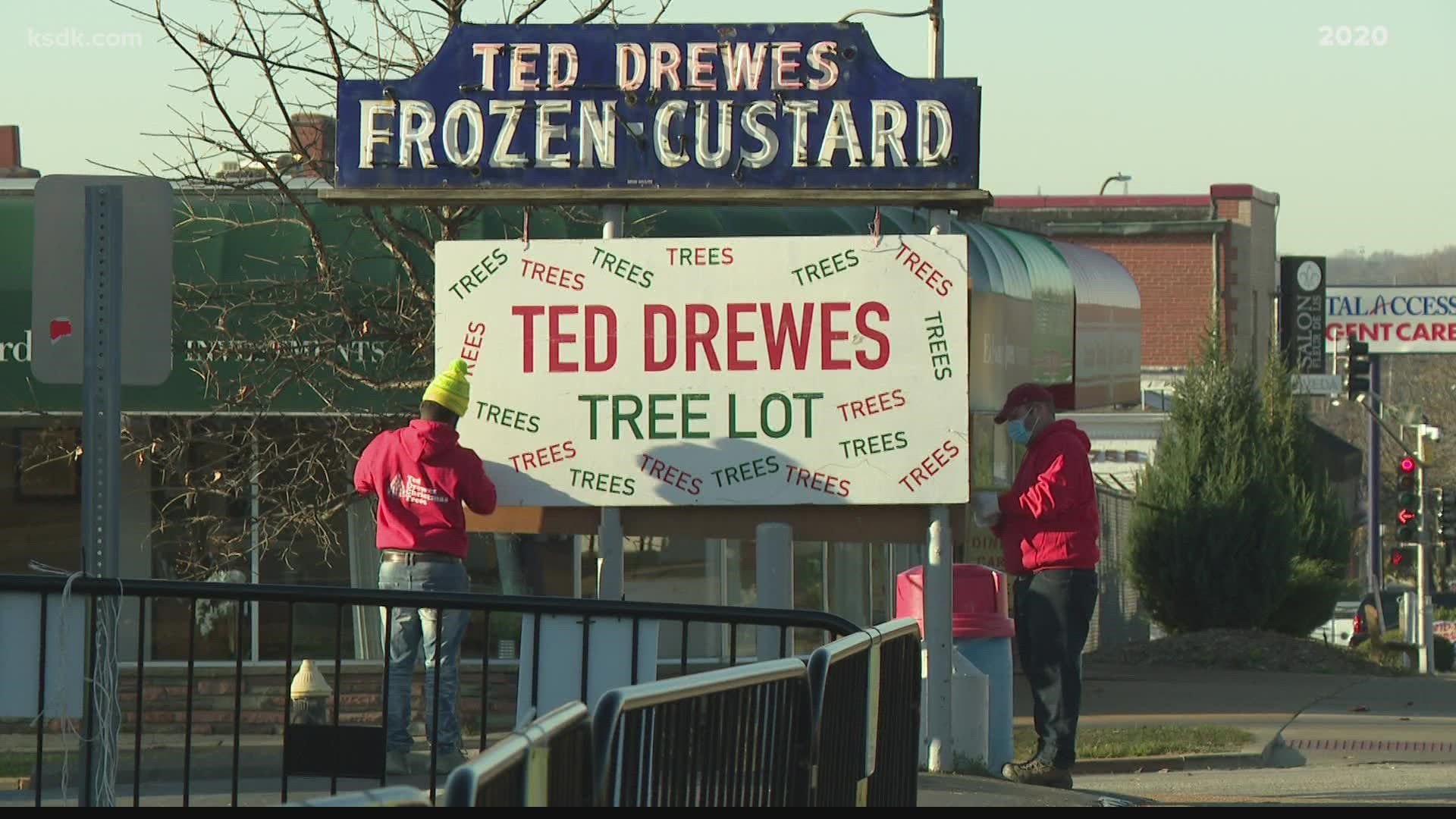 The Drewes family travels to their tree farm in Nova Scotia every year to handpick trees to bring back to St. Louis.