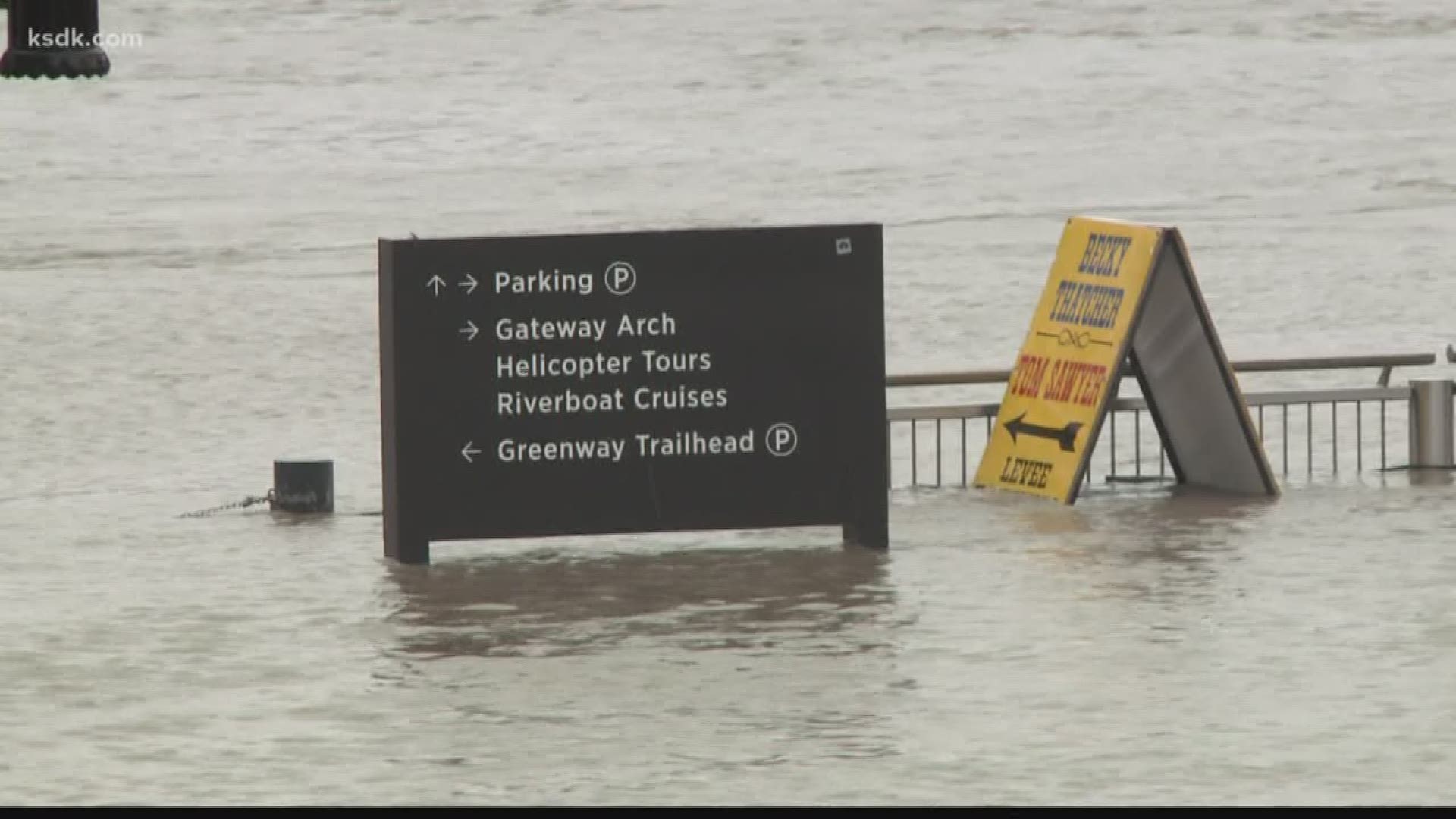 River levels are up thanks in part to recent rain we've gotten and the snow that's melting up north. The biggest problems we've seen are along the Mississippi River north of St. Louis.