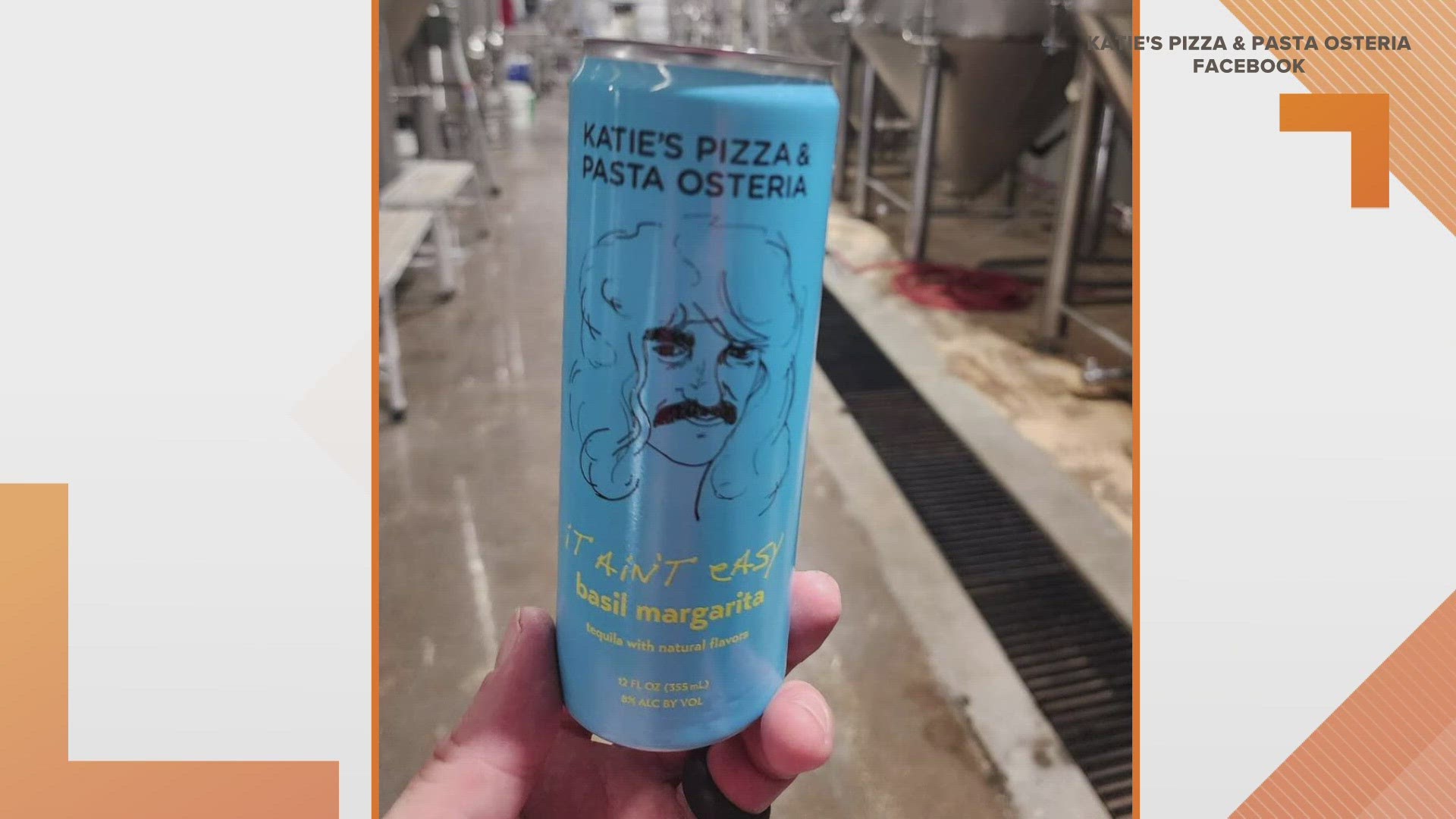 Canning starts Tuesday for Katie's Pizza & Pasta Osteria's "It ain't easy" basil margarita. It's not clear when the margaritas will be avialable.