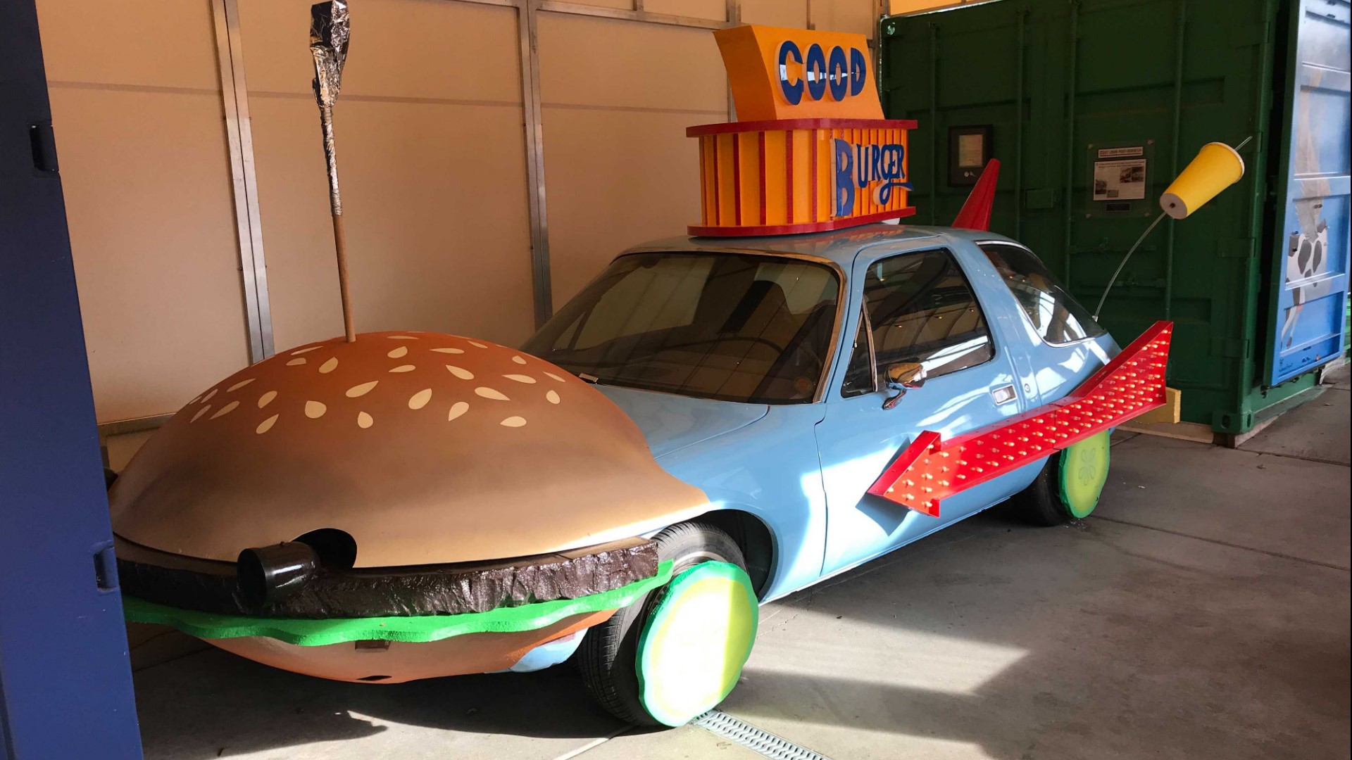 Restored 'Good Burger' car at HiPointe DriveIn in St. Louis