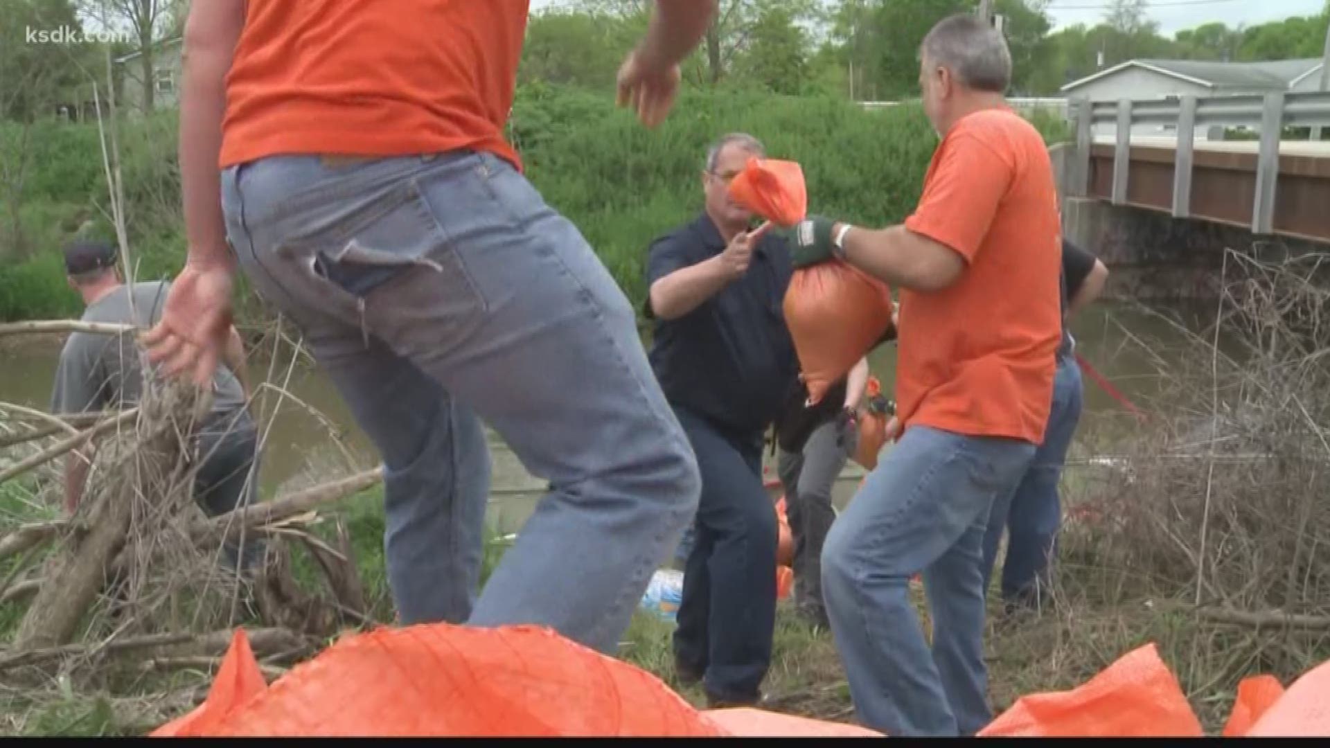 The National Weather Service is asking anyone who lives there to move to higher ground.