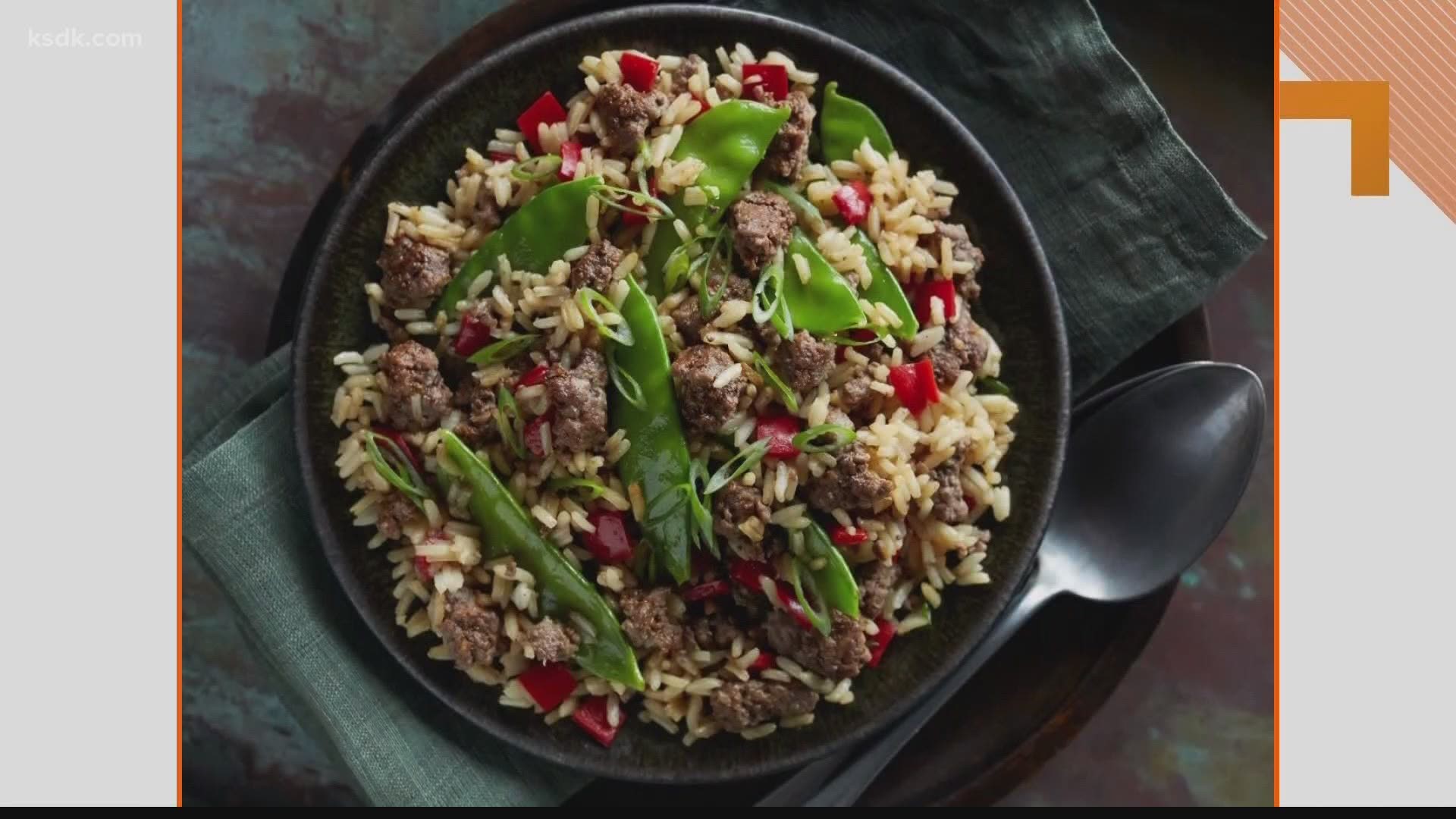 Luella Gregory of Missouri Beef Council shares a recipe for Beef & Vegetable Fried Rice.