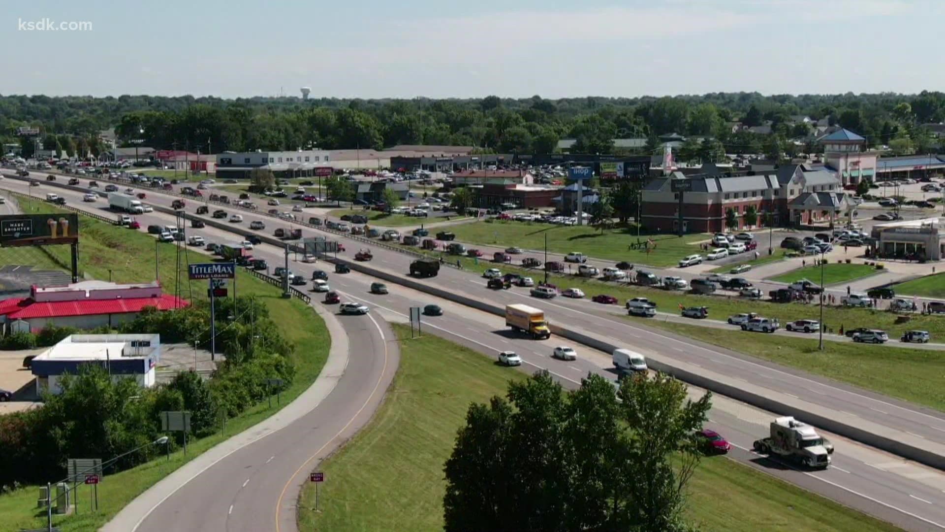 The funeral procession for St. Charles County Marine Lance Cpl. Jared Schmitz got underway Thursday afternoon in the St. Louis area.