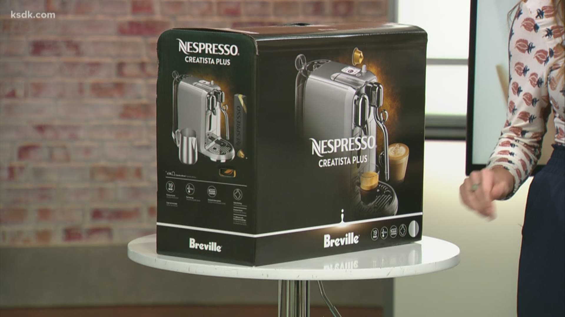 Get this Nespresso machine 20% off at Williams Sonoma with your Glennon Card.