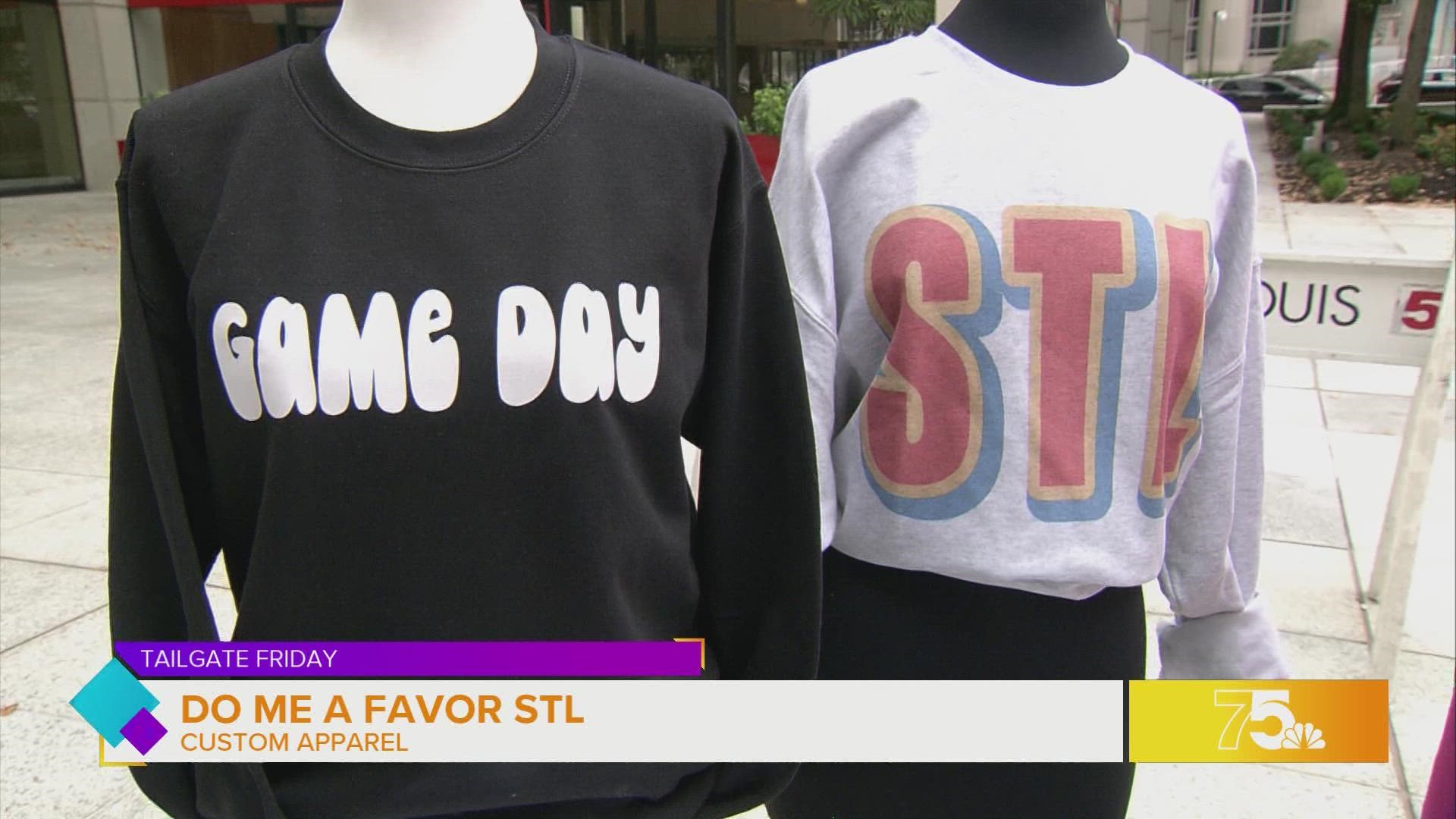 Do Me a Favor STL, is a curated shop that offers trending and custom apparel and favors.