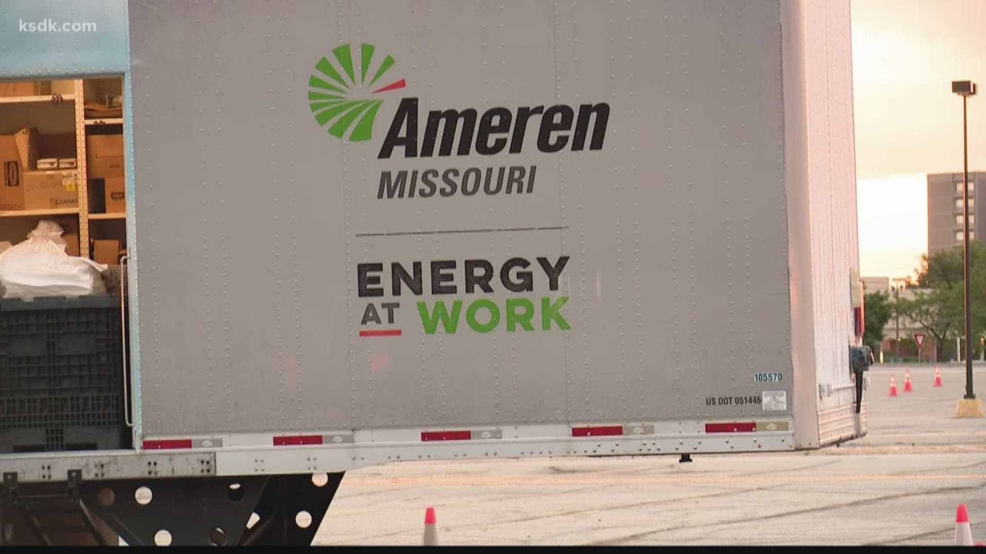 Ameren said it hopes to have everyone's power back on later Thursday night.