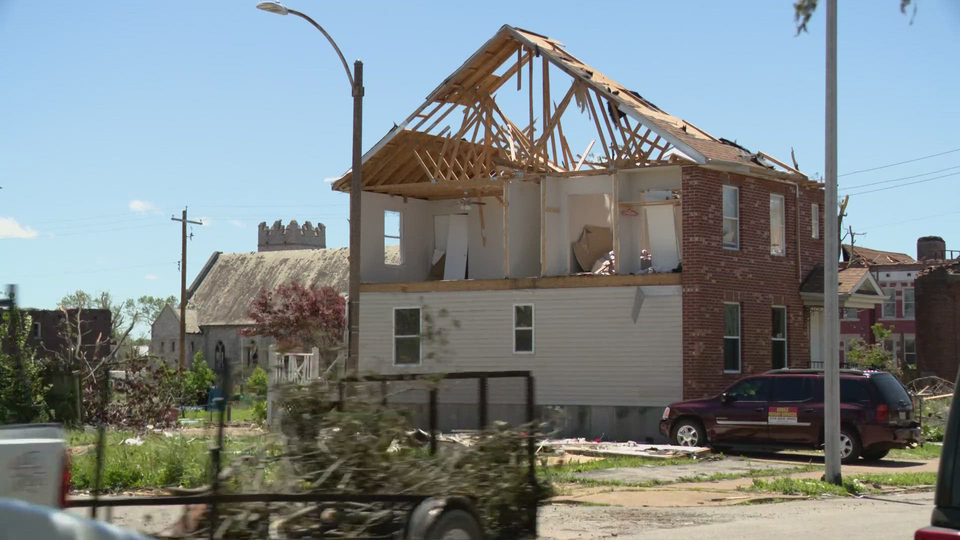 O'Fallon Park in north St. Louis was hit hard by Friday's storm, now volunteers are stepping up.