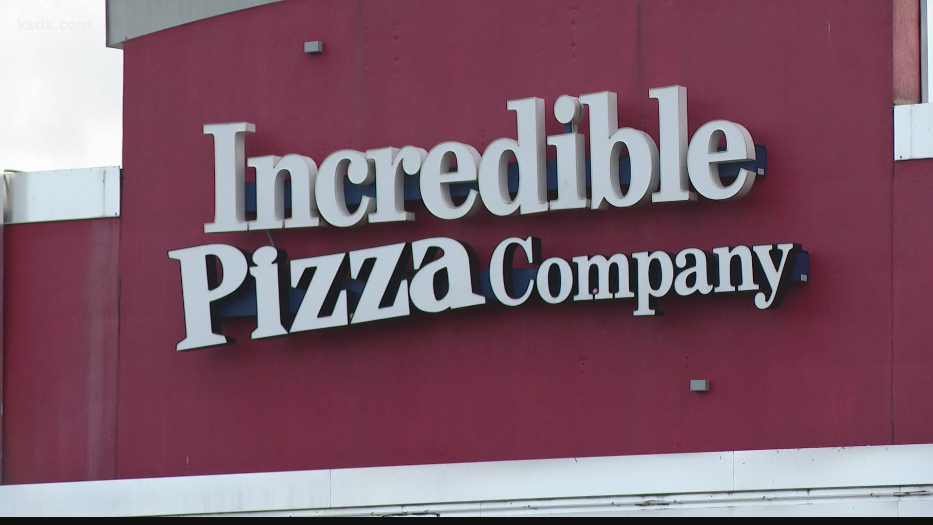 The incident happened on Sunday at St. Louis' Incredible Pizza Company