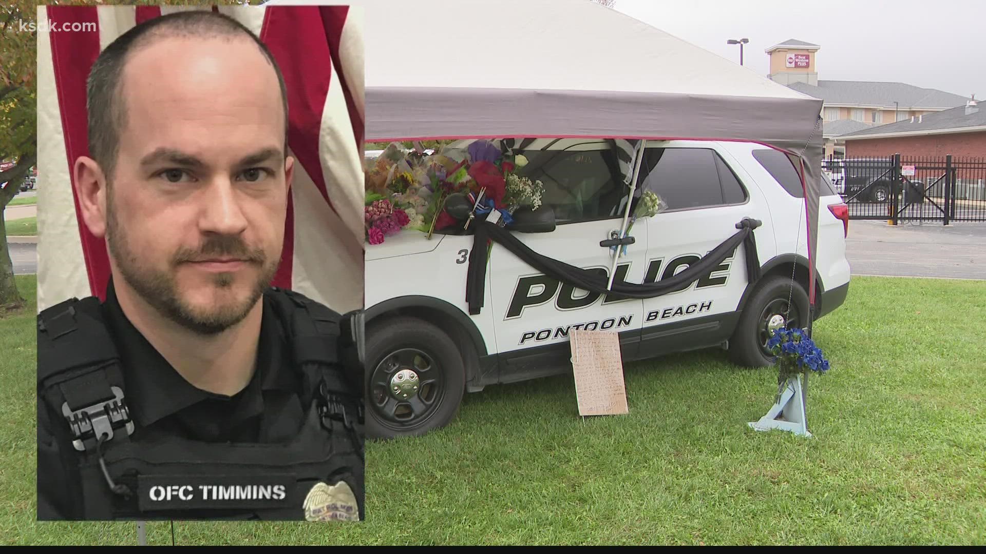 People are donating proceeds, collecting bottle caps, and organizing a softball tournament to honor Officer Tyler Timmins and support his family.