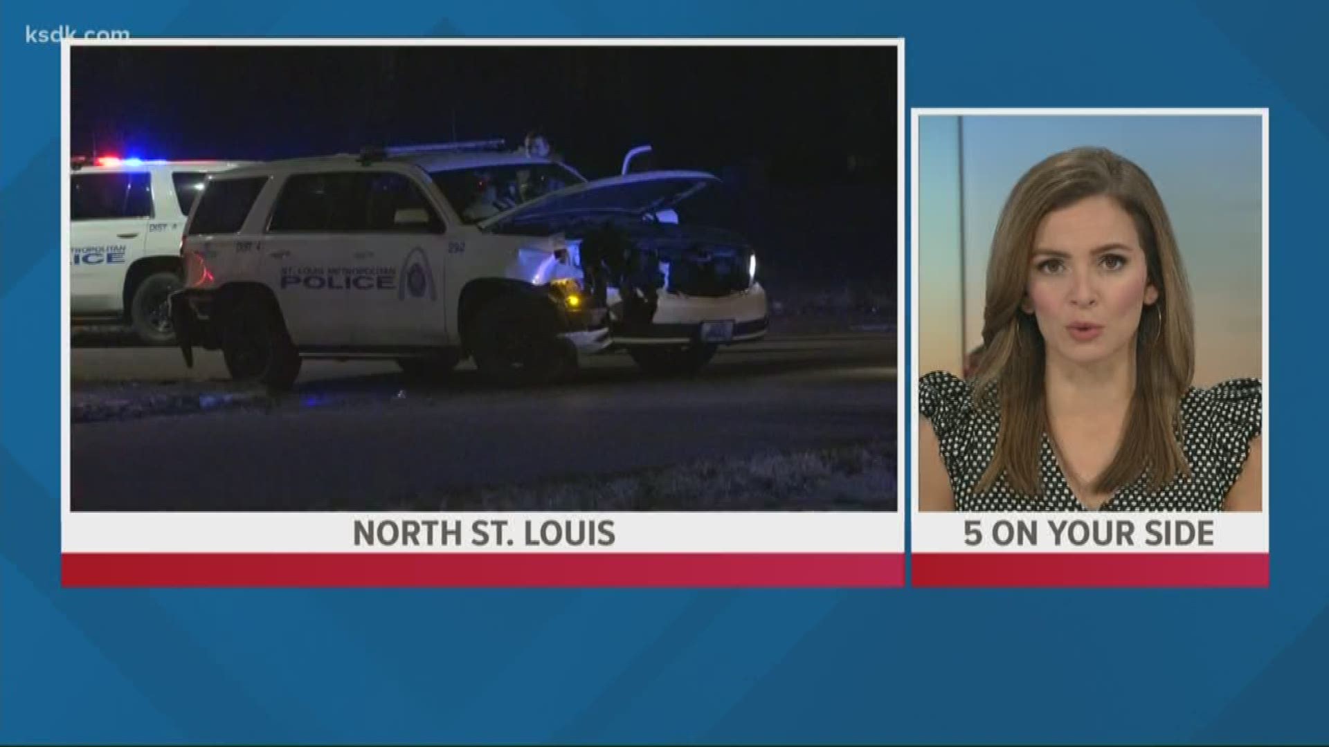 The crash happened in north St. Louis near Grove Street and Lee Avenue.