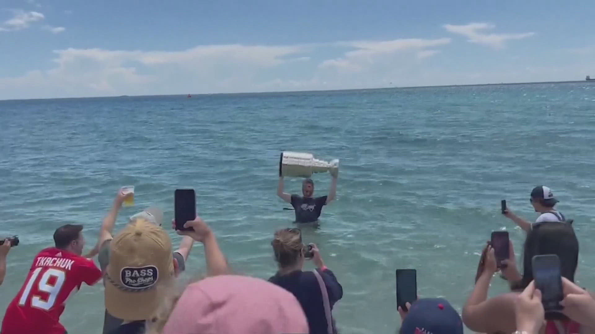 St. Louis native Matthew Tkachuk talked about his dip into the ocean with the Stanley Cup. Turns out it wasn't exactly approved by the folks who look after the Cup.