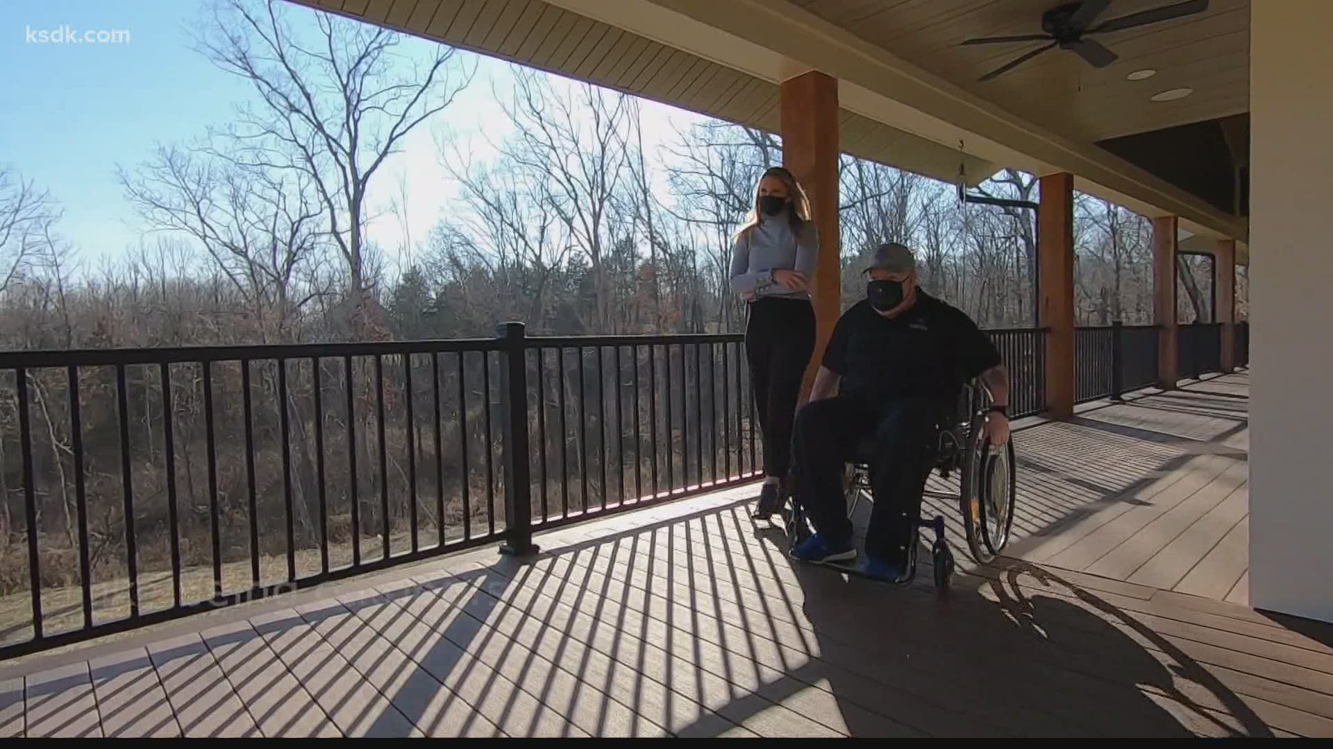 Dozens of volunteers and a national nonprofit made Officer Mathew Crosby's dream home a reality