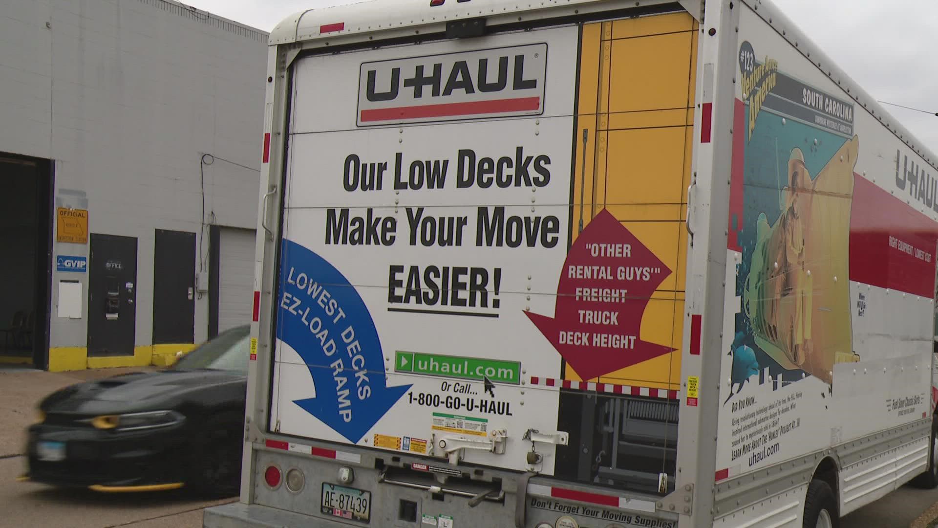 Someone stole everything they own right out of their U-Haul. This happened as soon as they arrived in the city.