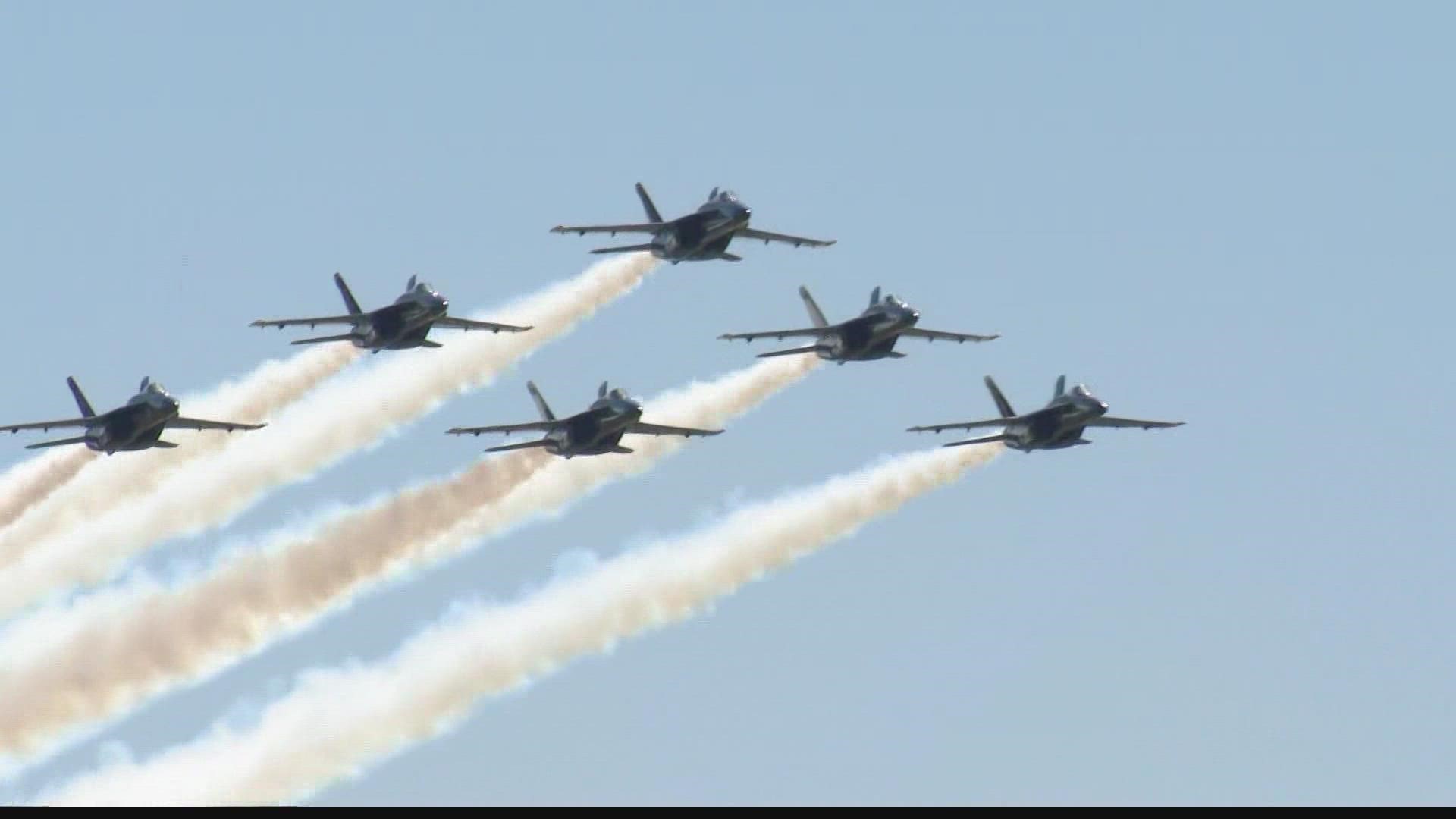 The U.S. Navy Blue Angels are coming back to St. Louis to put on a high-flying show this weekend.