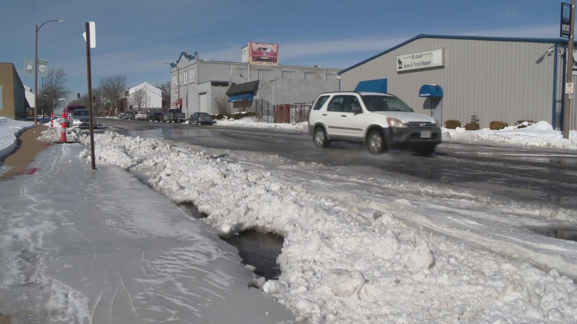 Water main break turns Delmar intersection into icy hazard, sends customer to hospital