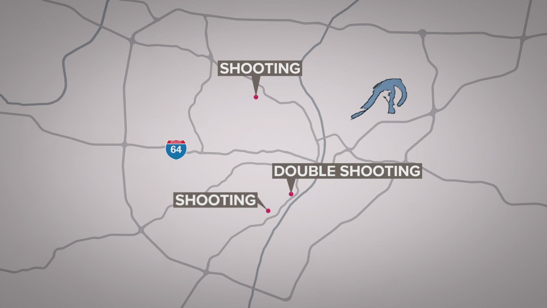 The separate shootings took place between about 1:45 a.m. and 3:40 a.m. Four people were injured.