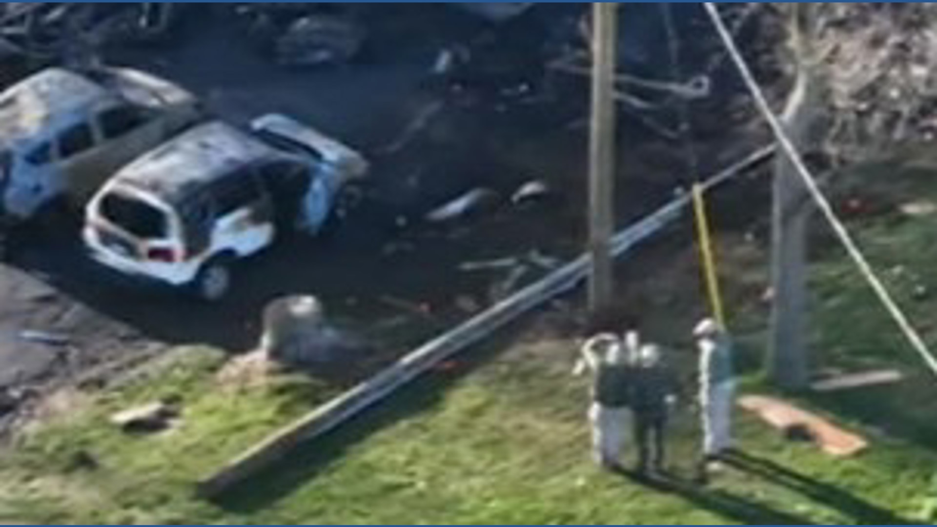 Drone video of fatal house explosion in Troy, Illinois | ksdk.com